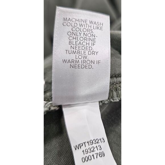 J. Jill Authentic Fit Cropped Jeans Gray Straight Leg Raw Hem WOMENS 4T - Picture 11 of 12